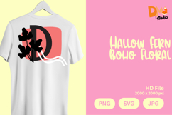 Hallow Fern Boho Floral Monogram Product Image 1