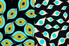 Peacock Seamless Patterns Backgrounds Product Image 5