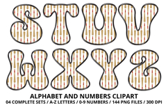 Baseball Sport Alphabet png clipart, baseball letters doodle Product Image 4
