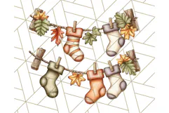 Fall Fairy House Clipart PNG, Autumn Homes and Decor Product Image 2