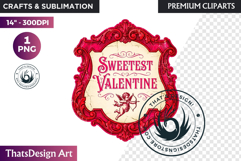 Vintage Valentine Day Labels and Romantic Heart Tags Product Image 1