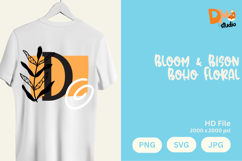 Bloom &amp; Bison Boho Floral Monogram Product Image 1