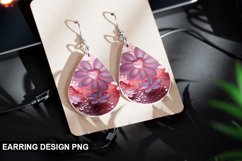 Valentines Day Teardrop Sublimation- Valentines Day Earring Product Image 1
