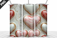 Valentines Love Skinny Tumbler PNG Wrap| Valentines Tumbler Product Image 3