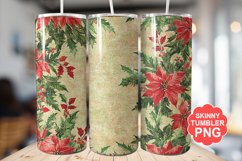 Christmas Flowers Tumbler | Christmas Tumbler Wrap Product Image 1