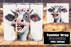 Colorful Bovine Tumbler Sublimation - 20oz Product Image 1