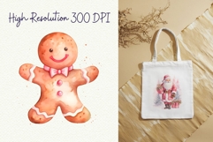 Pink Christmas Clipart Coquette Christmas Watercolor Product Image 5