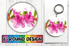 Floral Fantasy PNG Wrap: Vibrant Spring Keychain Product Image 1