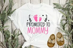 Promoted to mommy SVG Design, Pregnancy SVG Design Product Image 2