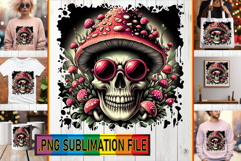 Elegant TOTE BAG Art Magic PNG, Skull Product Image 1
