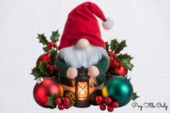 Christmas Festive gnome clipart PNG Product Image 1