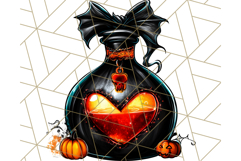 Bright Halloween Potion Bottle PNG Clipart, Holiday Elements Product Image 2