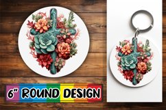 Faithful Circle Keychain Sublimation Art Product Image 1