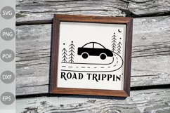 Road Trippin Home Sign Svg, Road Trip Svg, Adventure Tshirt Product Image 1