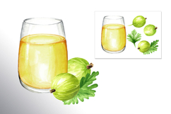 Gooseberry. Watercolor collection Product Image 15