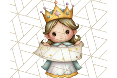 Princess Clipart PNG, Cute Royal Girl Clip Art Product Image 2