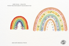 Cute Spring Rainbows Clipart Product Image 2