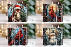 Stained Glass Christmas Tumbler Wrap Bundle | Christmas PNG Product Image 14