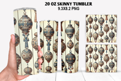 Christmas Skinny Tumbler 20oz Wrap Design, Christmas Tumbler Product Image 1