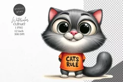 Cat clipart, Funny cat clipart, Cats ruls Product Image 1