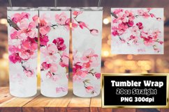Spring Bouquet 20oz Tumbler Sublimation Wrap Product Image 1