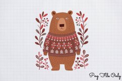 Scandinavian Folk Art Winter Clipart PNG Product Image 1