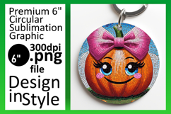 Artistic Circle Design Car Coaster , Cute Pumpkin Product Image 1