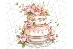 Pastel Tea Clip Art PNG with Sweets and Floral Accents Png Product Image 2