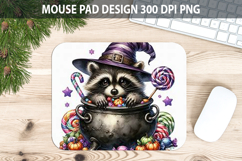 Watercolor Raccon Mouse Pad Sublimation - Animal PNG Product Image 1