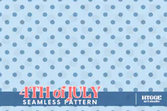 American 4th of July Coquette Polka Dot Seamless Pattern DTF Product Image 1