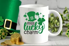 Miss Lucky Charm Svg | Little Miss St Patricks Day Svg Product Image 4
