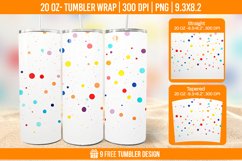 Confetti Tumbler Wrap Designs, Sublimation Wrap Product Image 1
