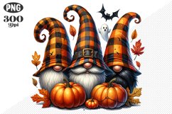 Halloween Gnomes Sublimation - Clipart PNG Design Product Image 1