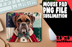 WHIMSICAL mouse PAD PNG Design, Holiday Pets Product Image 1