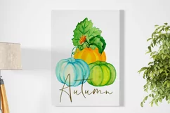 Watercolor clipart autumn.Pumpkin sublimation. PNG JPG Product Image 3