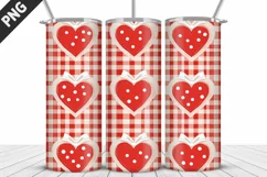Lovely Hearts Tumbler Design | Valentine's Day Tumbler Wrap Product Image 2