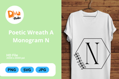 Poetic Wreath Monogram Logo Product Image 1