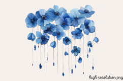 Spring Neutral Blue Clipart Bundle PNG Product Image 4