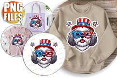 Stylish Tote Bag Magic PNG, American Dog Product Image 1