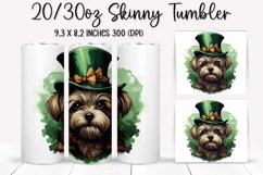 St. Patrick&#039;s Day DOG - Tumbler Sublimation Design Product Image 1