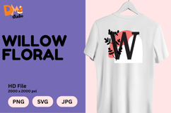 Willow Floral Monogram Product Image 1