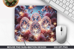 Easter Eggs Mouse Pad Sublimation, Easter Mouse Pad PNG Product Image 1