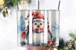 Christmas Santa Penguin Tumbler Sublimation Designs Product Image 2