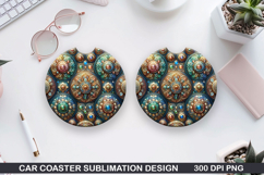 Car Coaster Sublimation| Valentine Coaster PNG Product Image 1