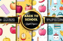 Back To School Digital Papers - 04 Variations Product Image 1