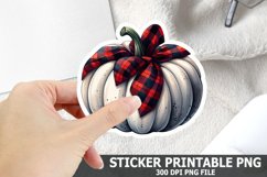 Halloween Pumpkin Sticker| Halloween Sticker PNG Design Product Image 1