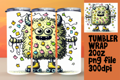 VIBRANT 20oz Tumbler Artwork for Gifts , Monster Product Image 1