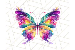 Colorful Butterfly Clipart PNG Clipart, Rainbow Butterfly Product Image 2