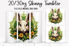 St. Patrick&#039;s Day Bunny - Tumbler Sublimation Design Product Image 1