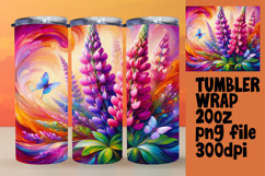 20oz Tumbler Template for Creative Minds , Flowers Product Image 1